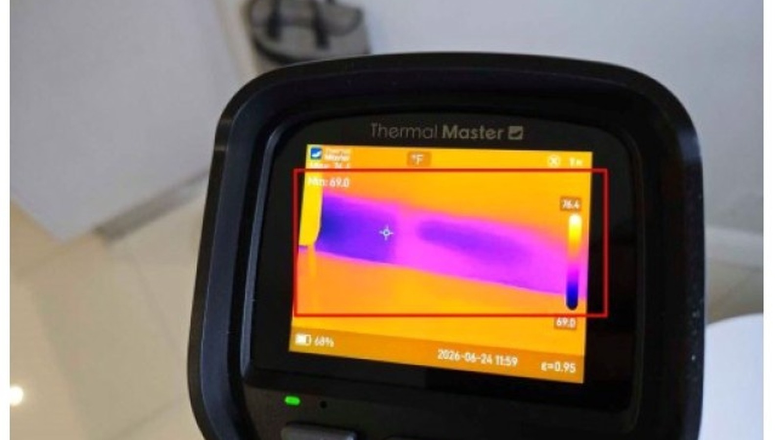 Apex thermal imaging documentation captured during a property assessment