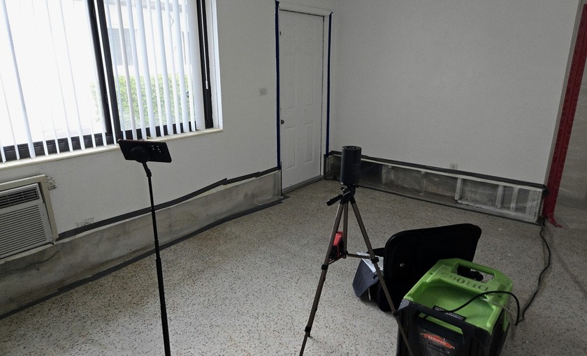 Active field equipment documenting site conditions